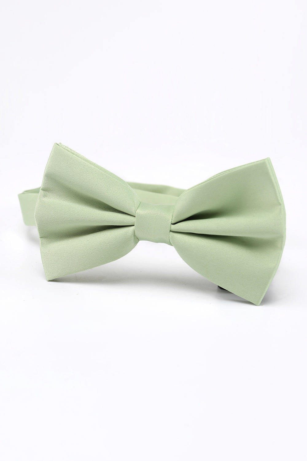 Men’s Light Green Adjustable Bow Tie Solid Formal Tuxedo Bowtie