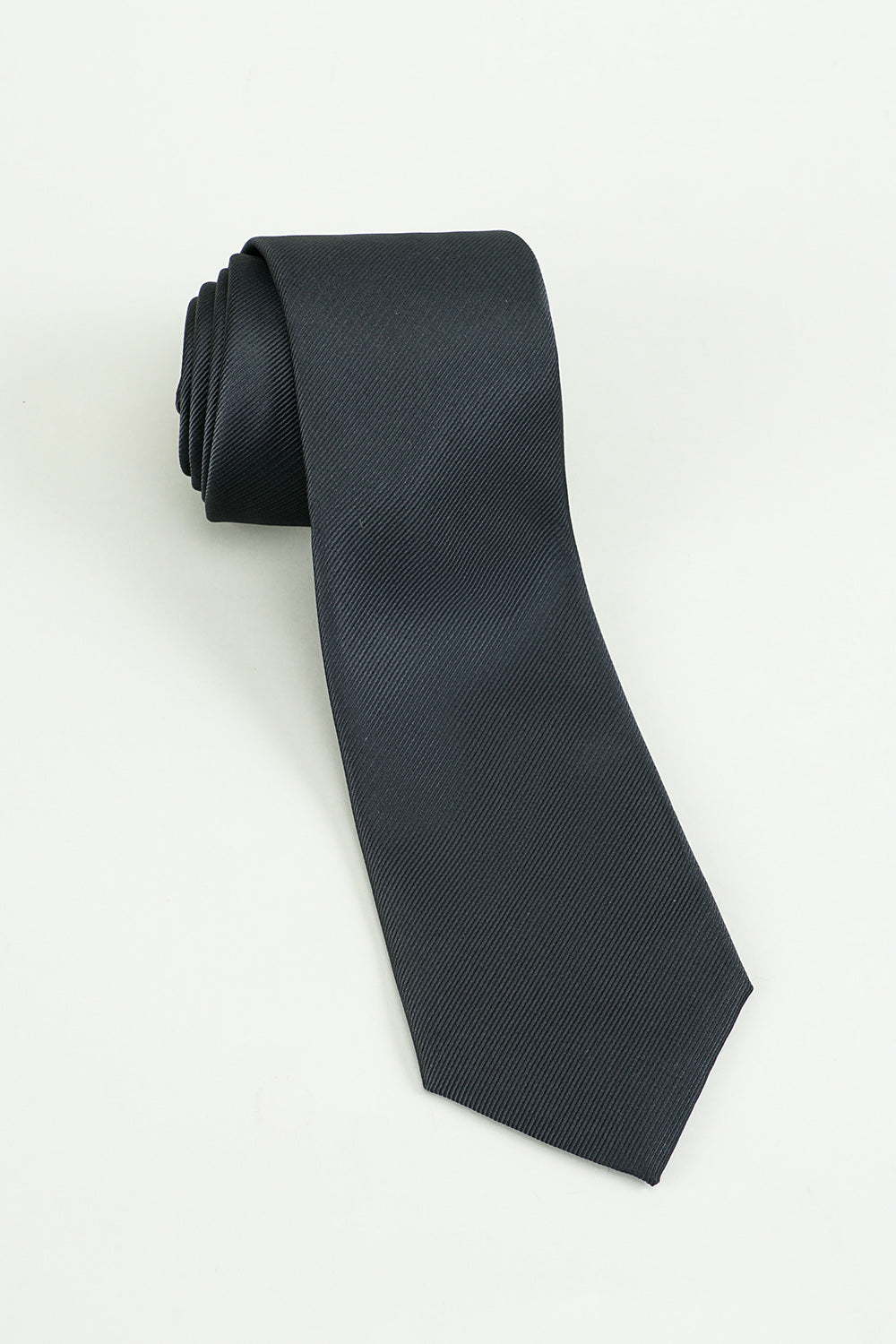 Men’s Black Solid Satin Party Tie