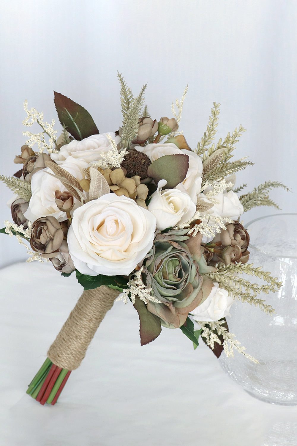 Free-Form Silk Flower Bridal Bouquets