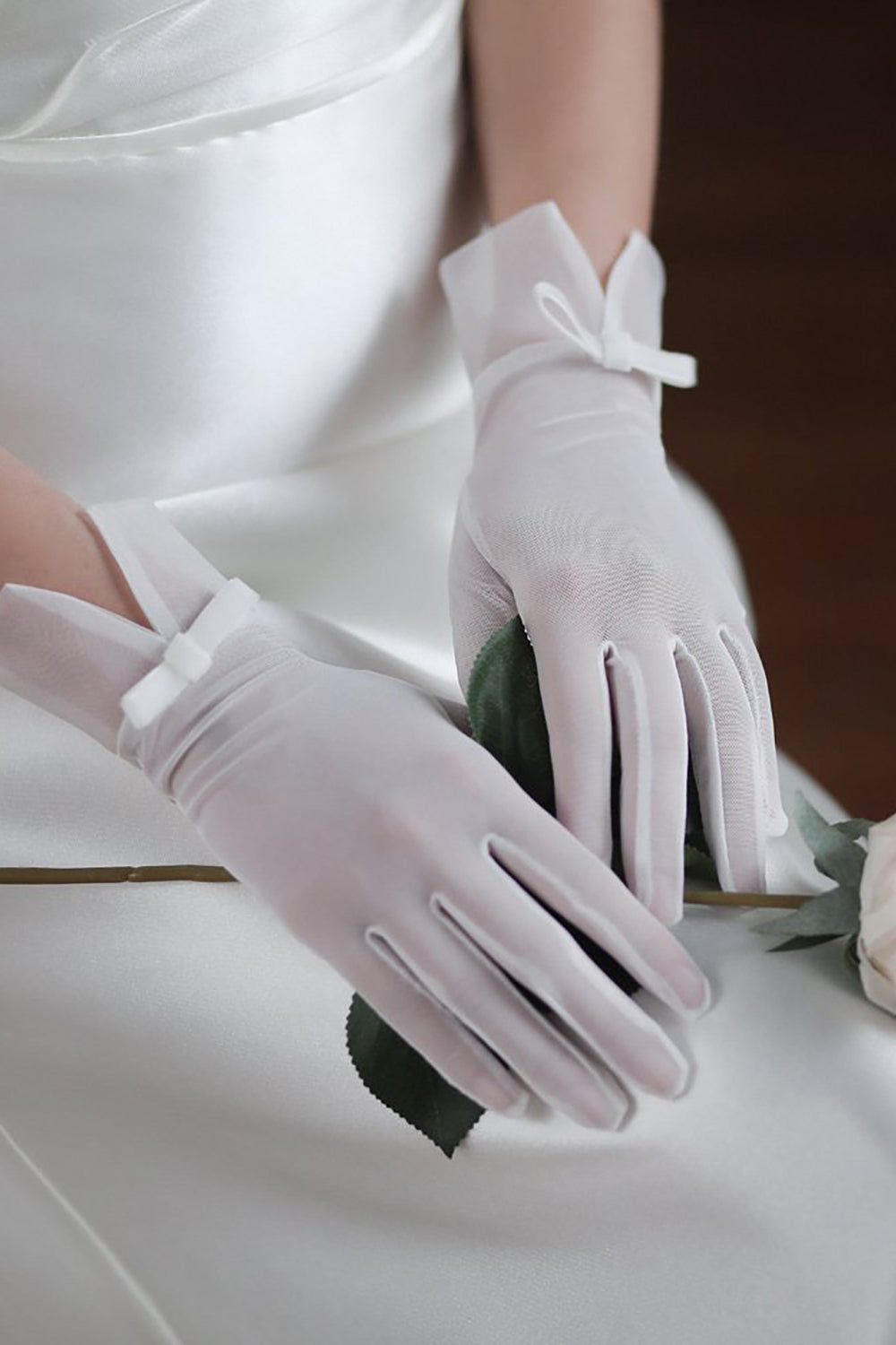 Elegant Butterfly Wedding Gloves