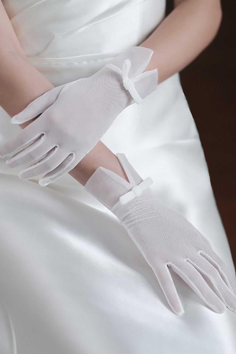 Elegant Butterfly Wedding Gloves